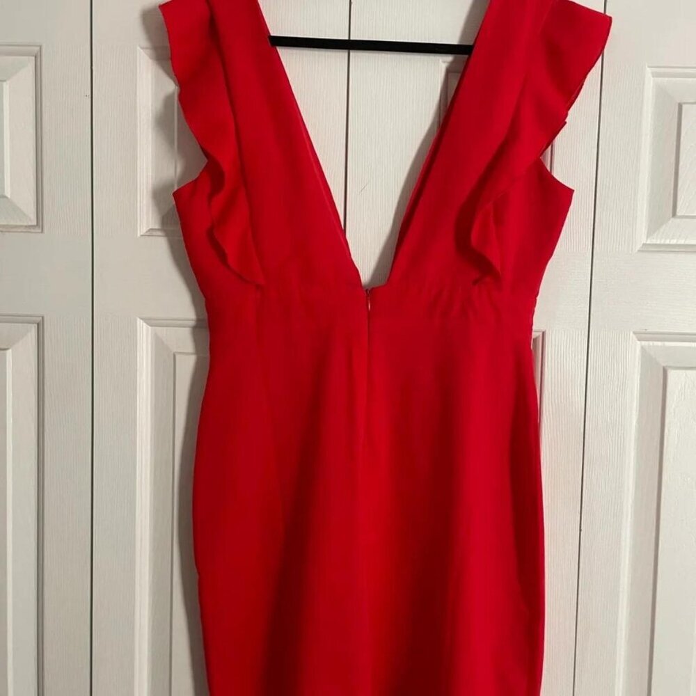 Superdown Harlow Mini Dress Red Size Large - Picture 4 of 6